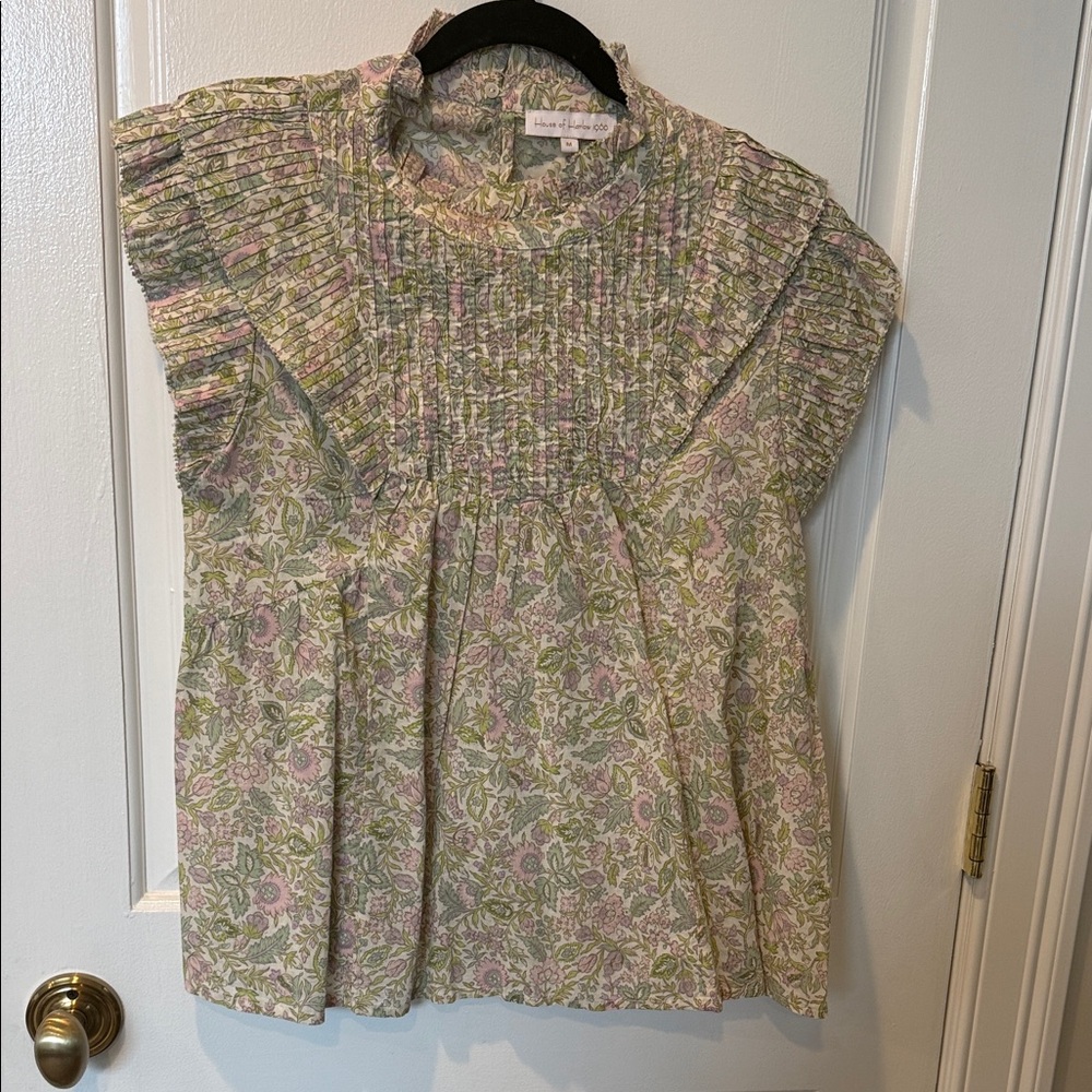 House of Harlow 1960 Pastel Floral Top